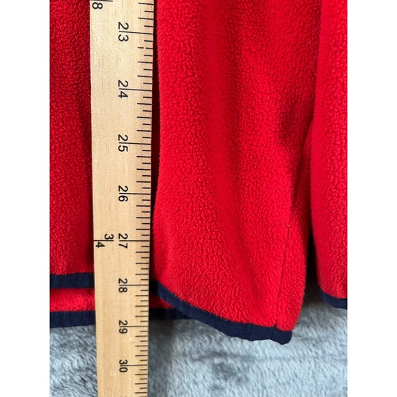 Polo Ralph Lauren Fleece Pullover Mens XL Red 1/4 Snap Mock Neck Jacket - Picture 7 of 7